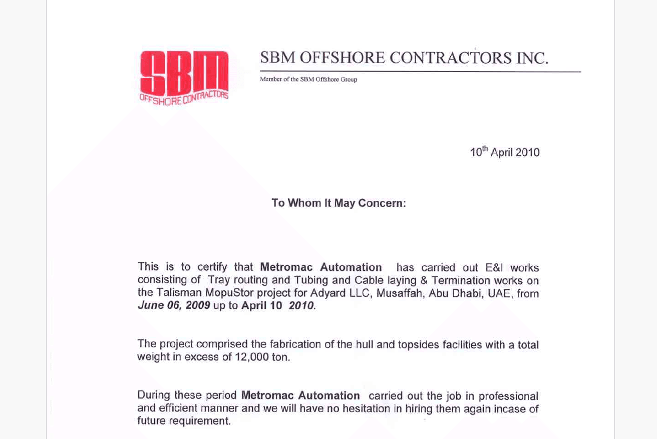 SBM Mopustor certificate preview